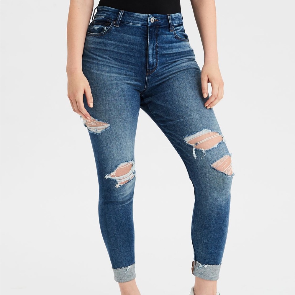 Curvy super high-waisted jegging